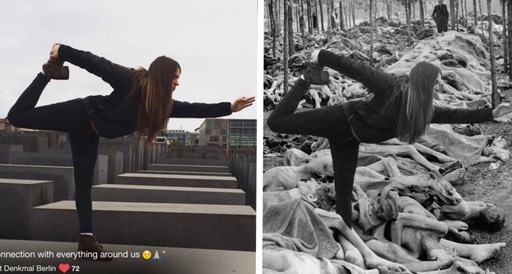 Powerful website shows why it s Holocaust selfies are so disrespectful Credit  Shahak Shapira (4)