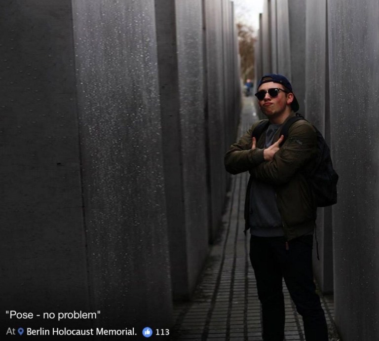 Powerful website shows why it s Holocaust selfies are so disrespectful Credit  Shahak Shapira (8)